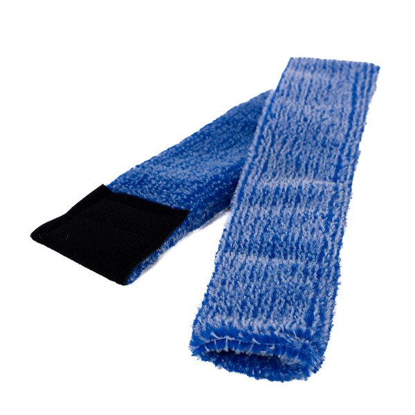 close-up 2 blue mitter cloth strip